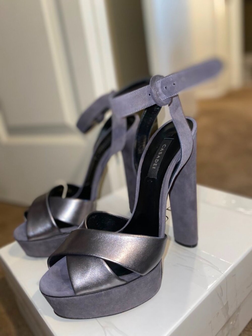CASADEI pellame platform pumps - Picture 3 of 4